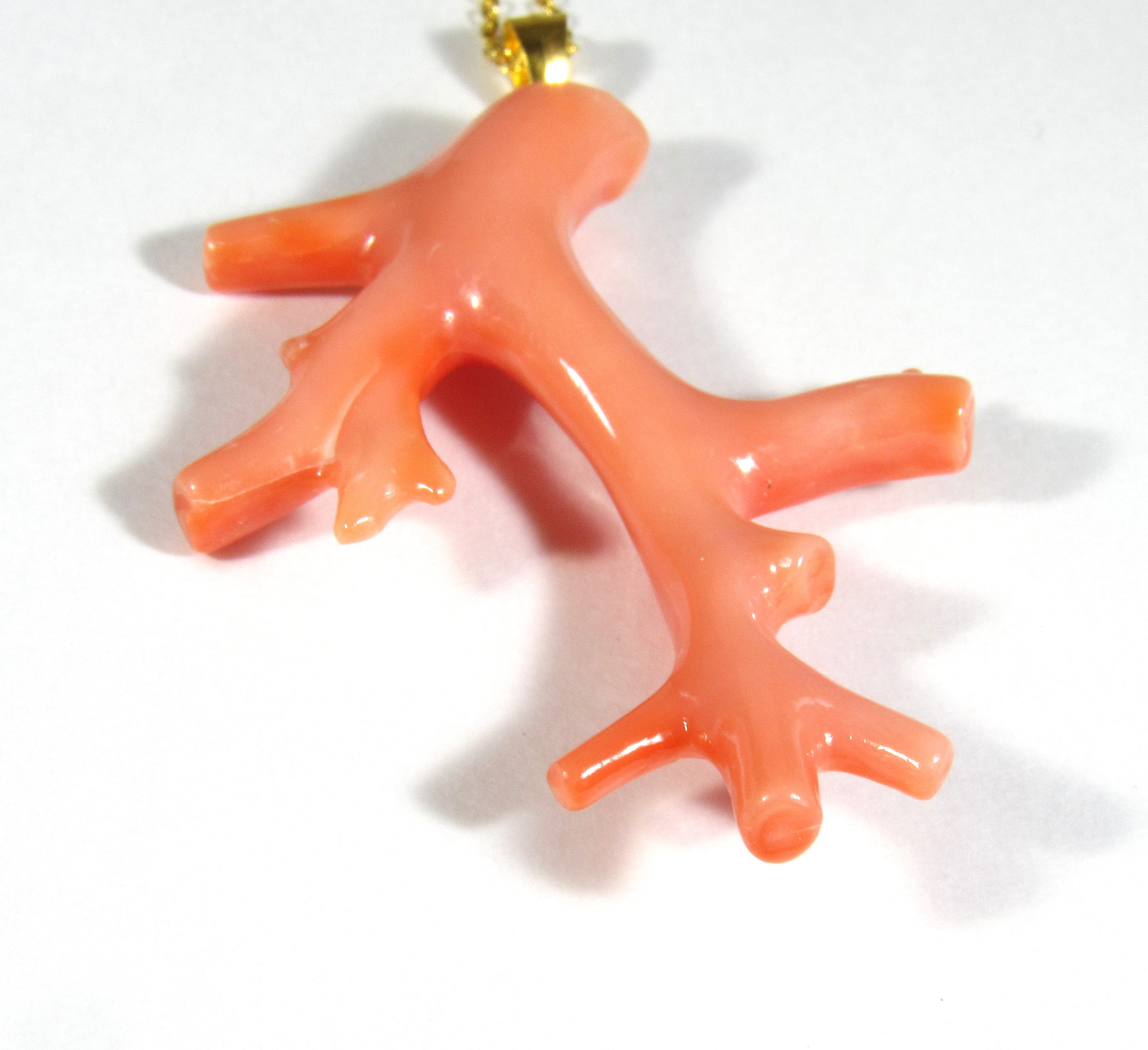 宝石珊瑚   ピンク枝　アクセサリー ・ジュエリ－　 ネックレス ・ペンダント IMG-1053