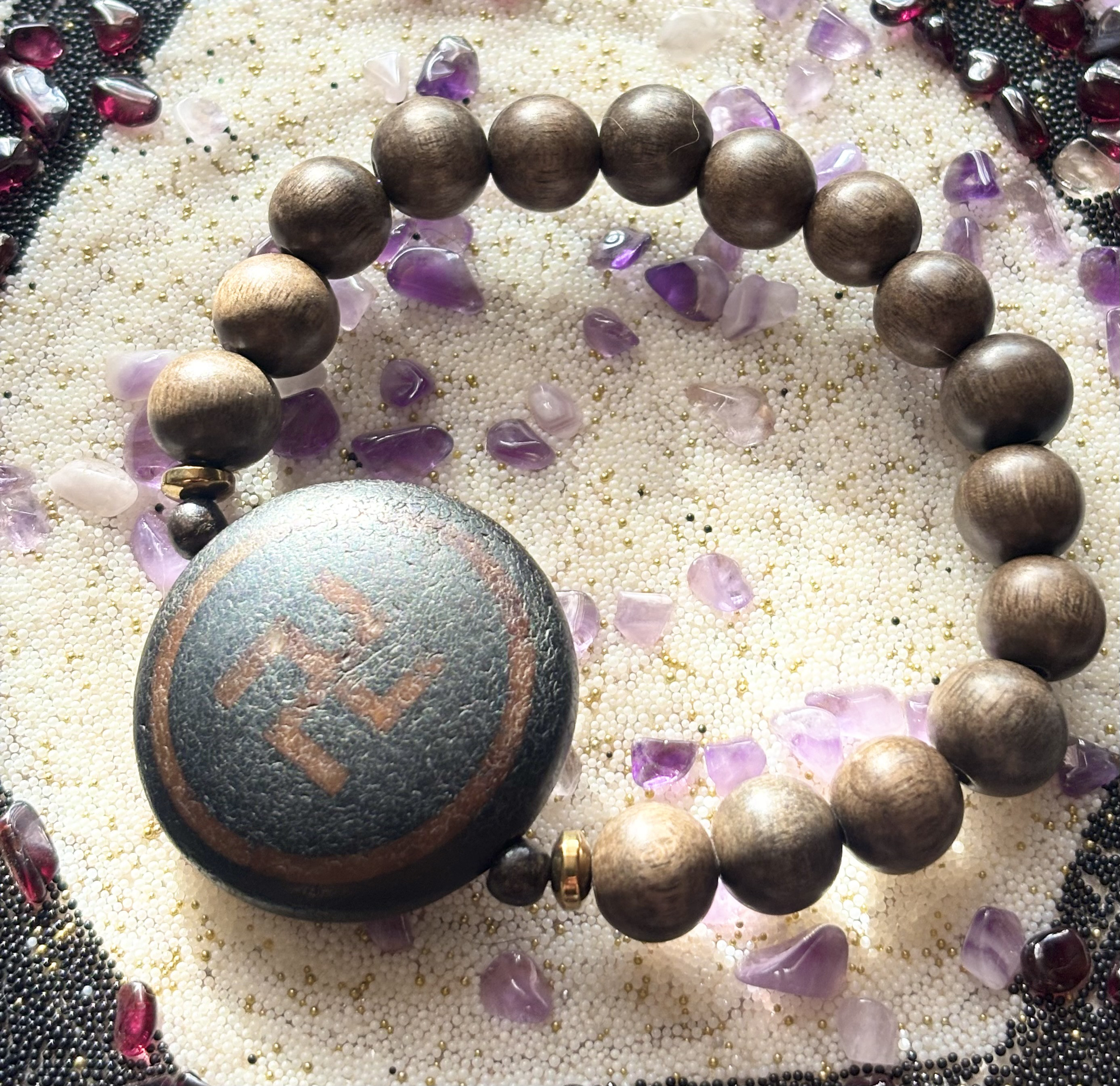 特大特別出品　開光　卍天珠