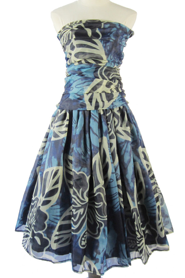 受注生産　オーダーメイド　パウスカート　チューブトップ　プリントオーガンジー nws00072