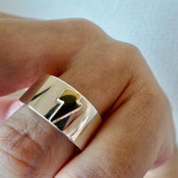 仁尾彫金『k18幅5mm平打ちバングル』腕周り18cmまで