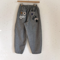 Zaku.Block ペインティング リネンズボン ロングパンツ ZakuChiku 通販