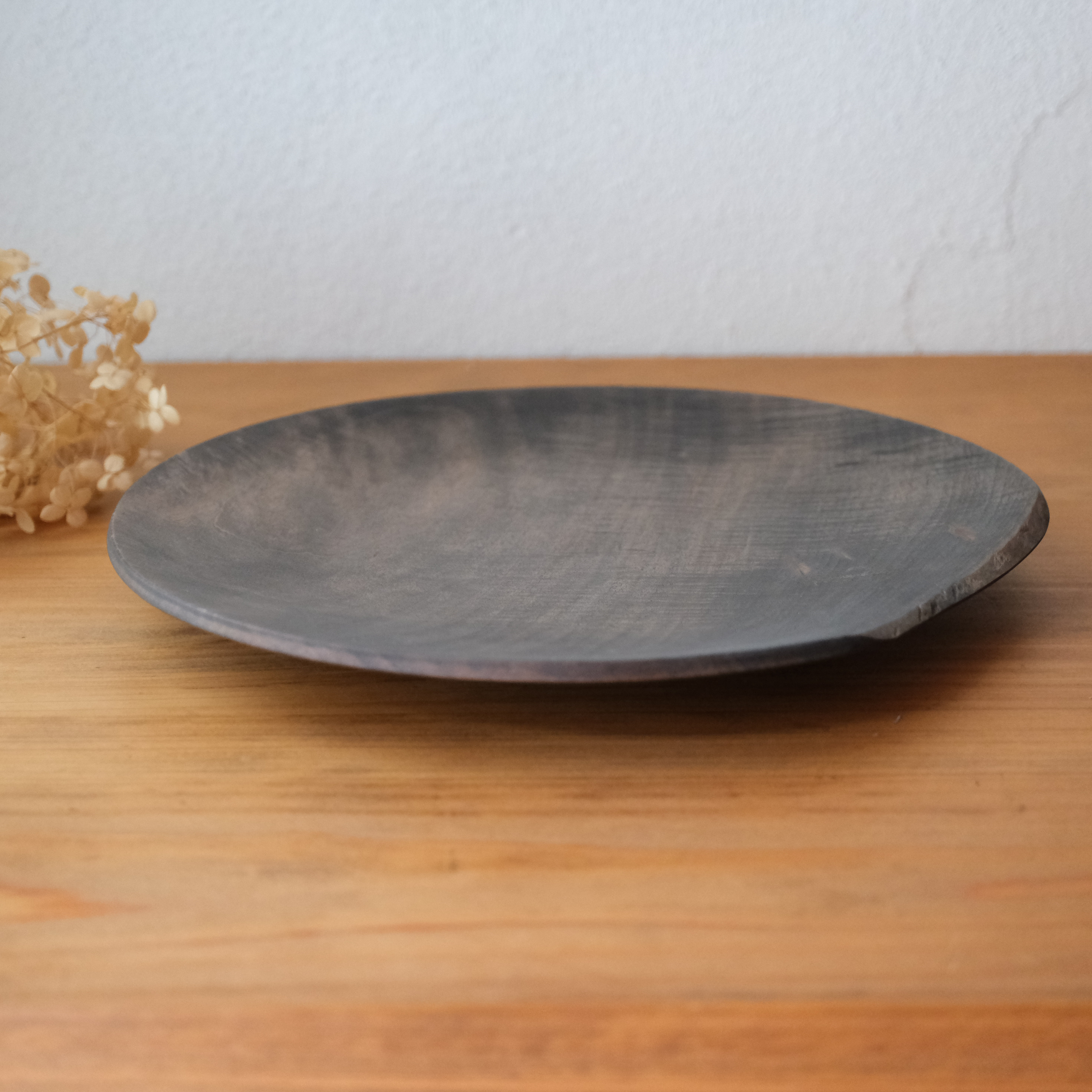 イタヤカエデ古木のプレート（28.5）黒【v1669】