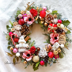 完成品】ひまわりとぶどうのリース アーティフィシャルフラワー アート