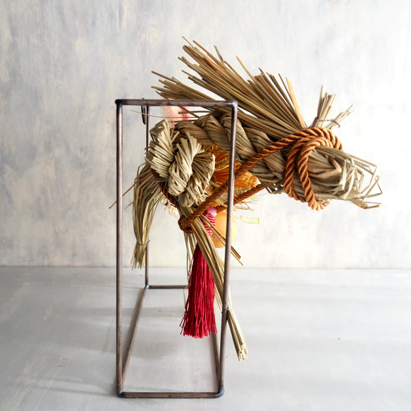 【2026年午年】干支・午（うま）年のしめ縄アート｜モダンフレームのお正月飾り｜正月インテリア |縁起物 6枚目の画像