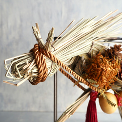 【2026年午年】干支・午（うま）年のしめ縄アート｜モダンフレームのお正月飾り｜正月インテリア |縁起物 18枚目の画像