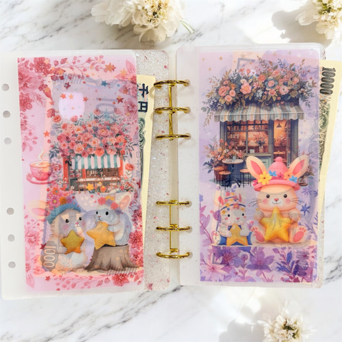 No.43 星うさぎ リフィルバインダー貯金韓国 その他雑貨 sora 通販