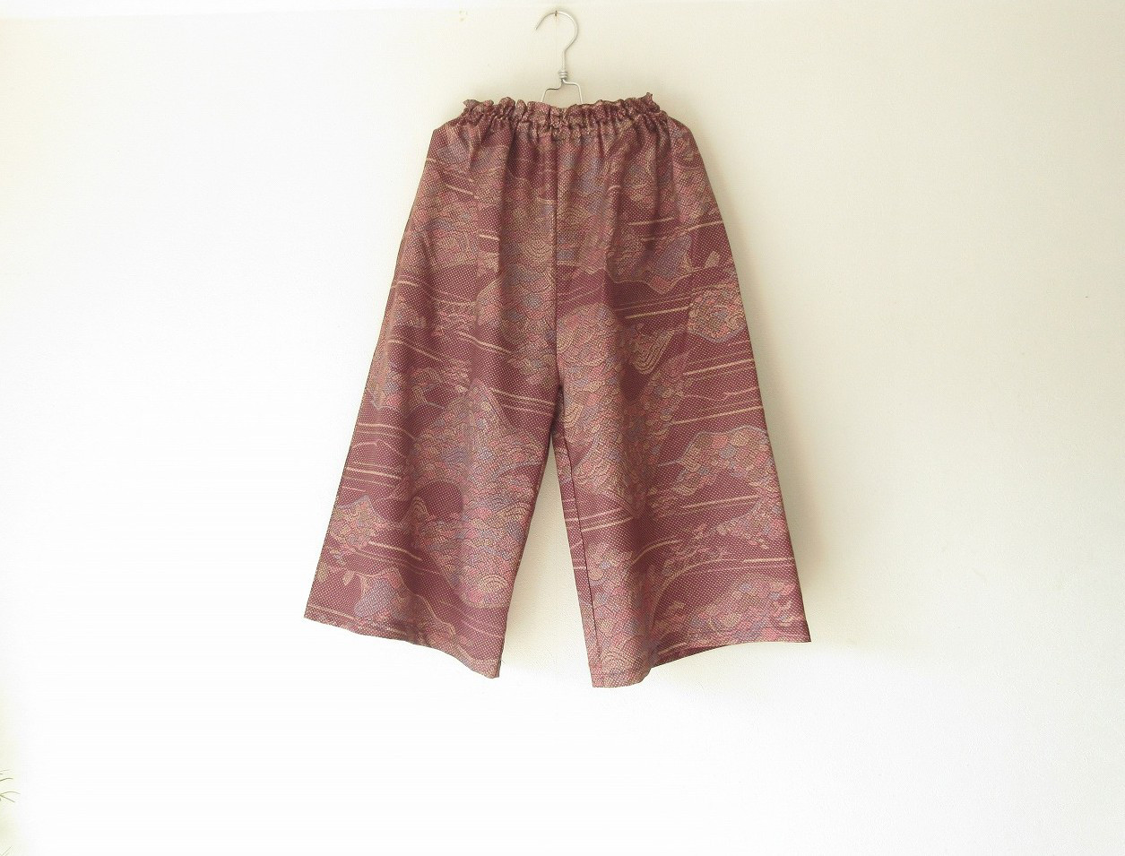 ☆着物ガウチョパンツ☆風景柄♪/31kg086