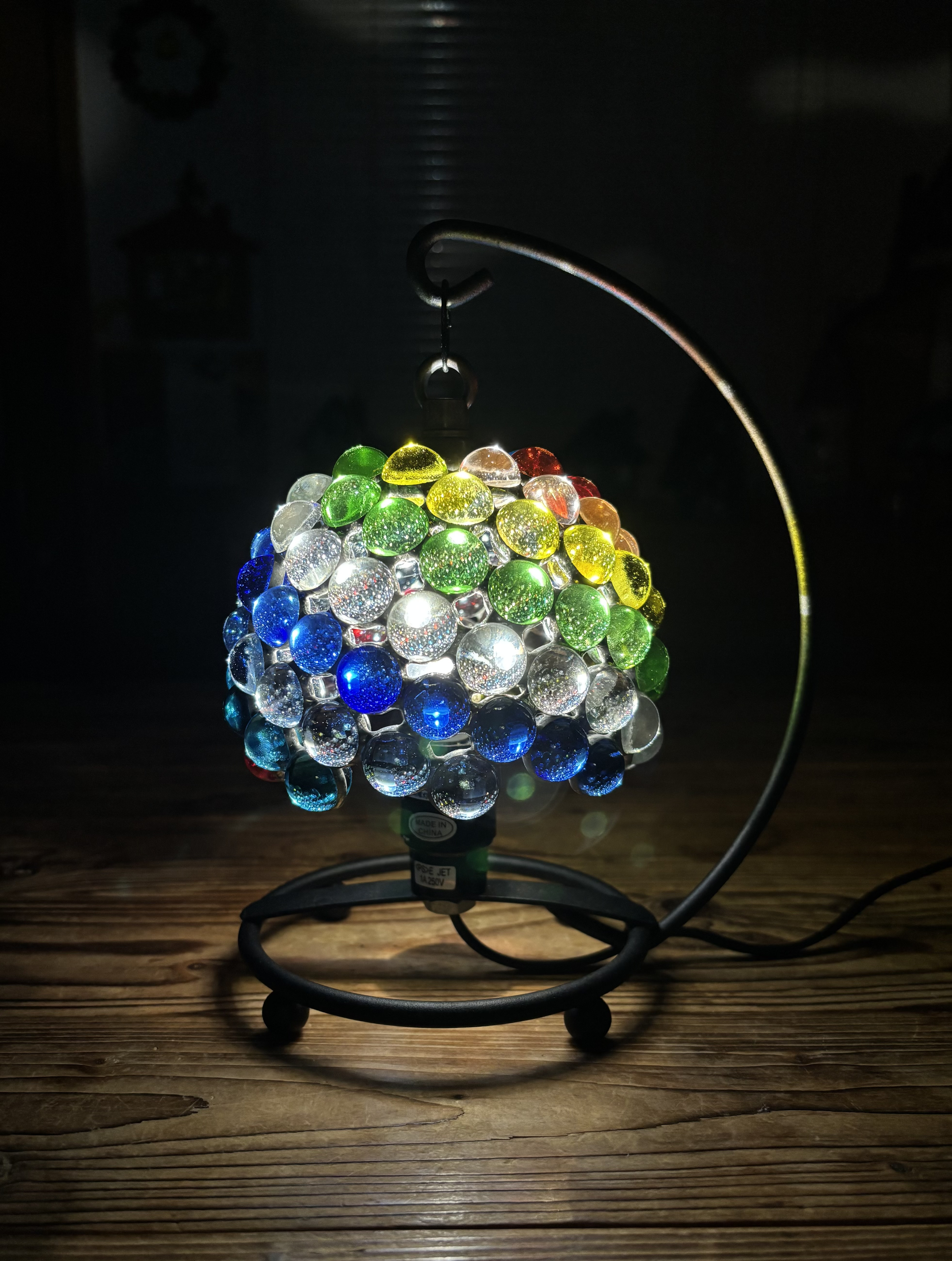 ビー玉のランプ