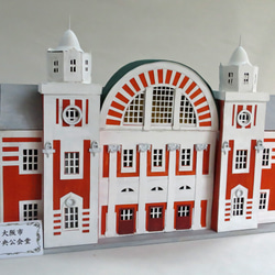 昭和レトロ洋館「西日本工業娯楽部会館」着色模型 立体・オブジェ