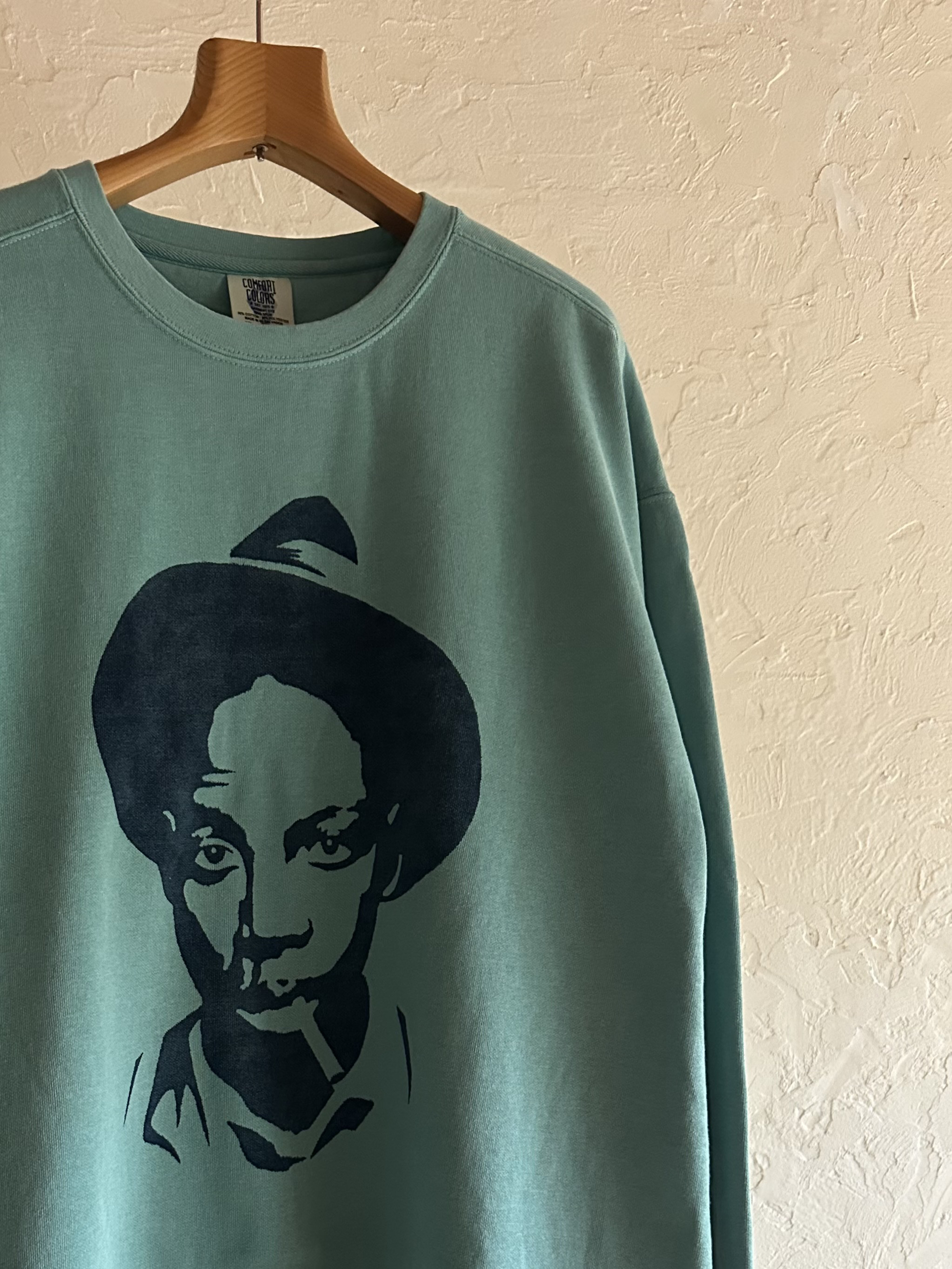 「Blues for RJ」　藍型染め　SWEATSHIRT