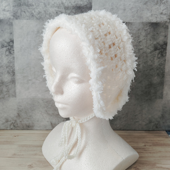 イヤーマフ 手編み クロシェ 耳当て バブーシュカ ヘアアクセサリー