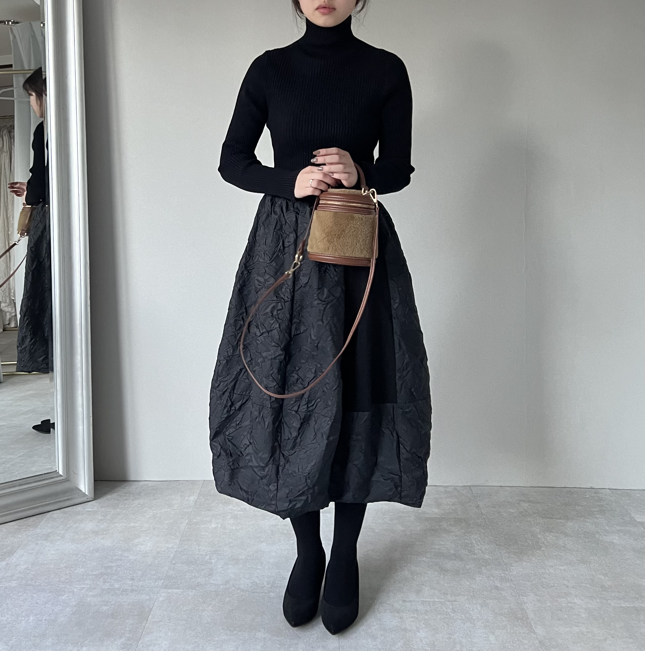 新作エンボス生地のデザインスカート 第二段1着でおしゃれさんスカート【エンボスBデザインsk】