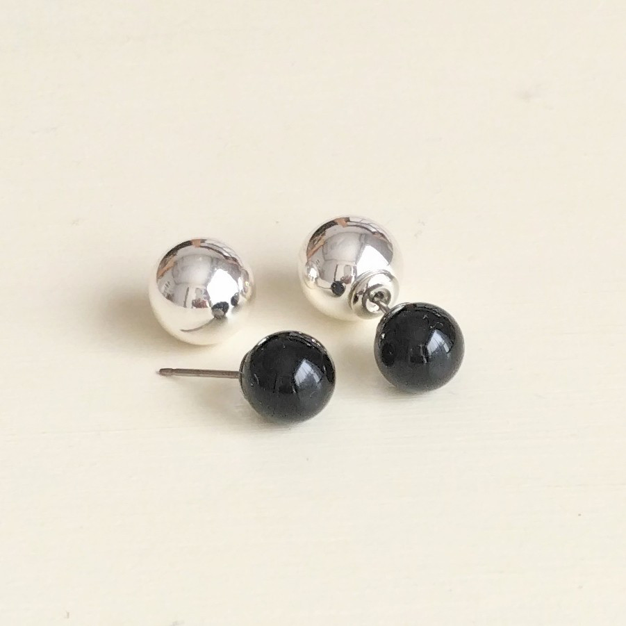 ブラックスオニキス×ボールピアス
