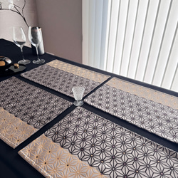 ◼︎51◼︎一点物 正絹 高級袋帯 春色 ランチョンマット4枚セット【帯