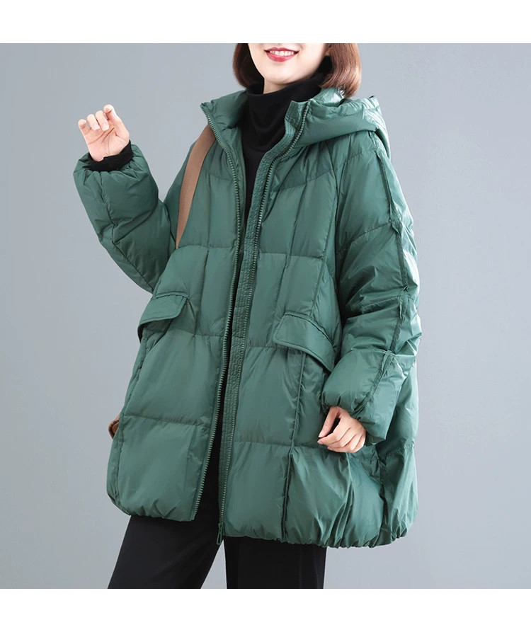 カーディガン トレーナー コート ジャケット 裏起毛 秋冬黒ふわふわ裏起毛ニットフード付きロングコート 受注制作 通勤