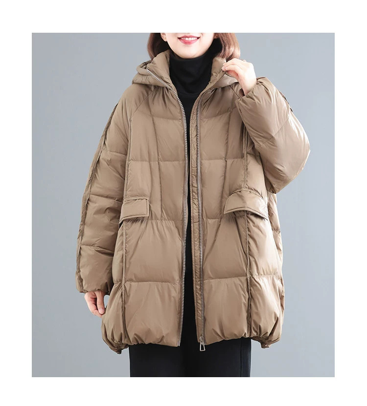 カーディガン トレーナー コート ジャケット 裏起毛 秋冬黒ふわふわ裏起毛ニットフード付きロングコート 受注制作 通勤