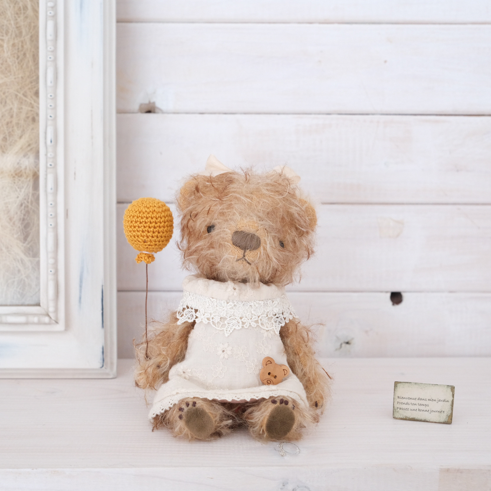 風船とくまさん　テディベア　くまのぬいぐるみ　ぬいぐるみ　teddy bear