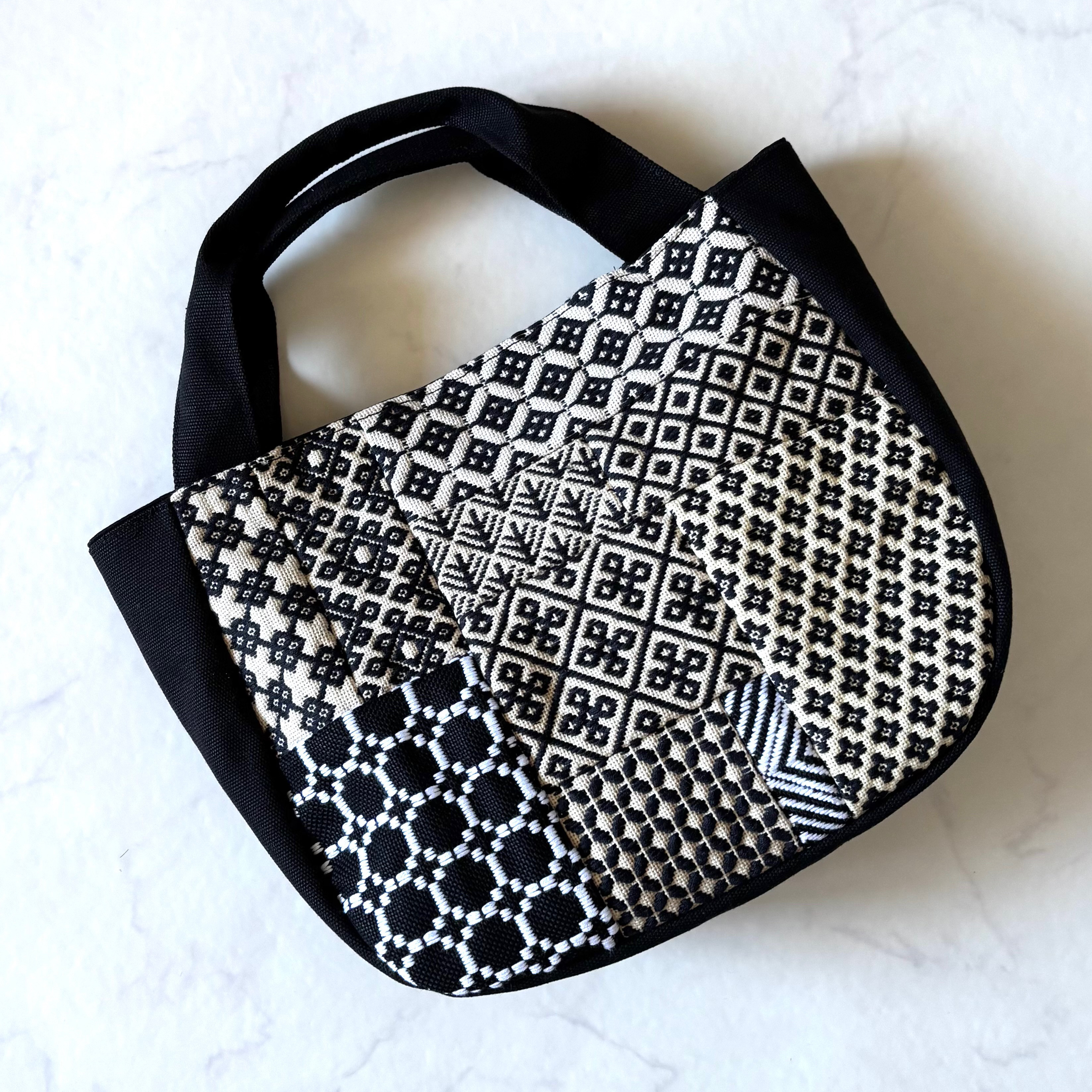 贅沢こぎん刺しパッチワークトートバッグ12