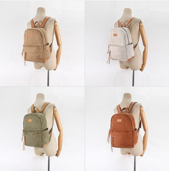 レザーX 帆布・キャンバスリュックサック メンズ バックパック おしゃれ 男女兼用　レディース 通勤 通学 旅行