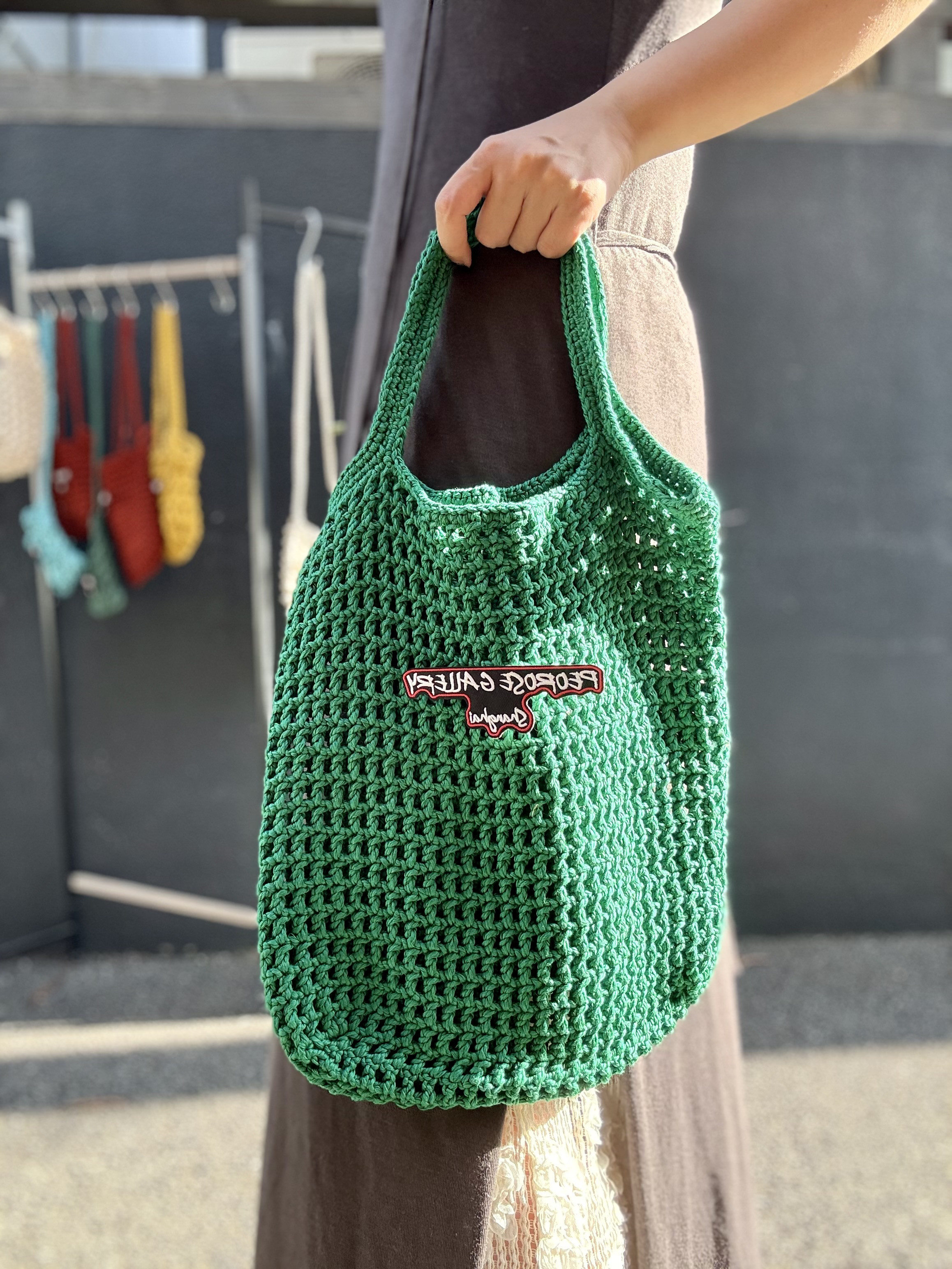 手編みハンドバッグ／ショルダーバッグ　BUBU Jumbo KUKU series by artist mpgood