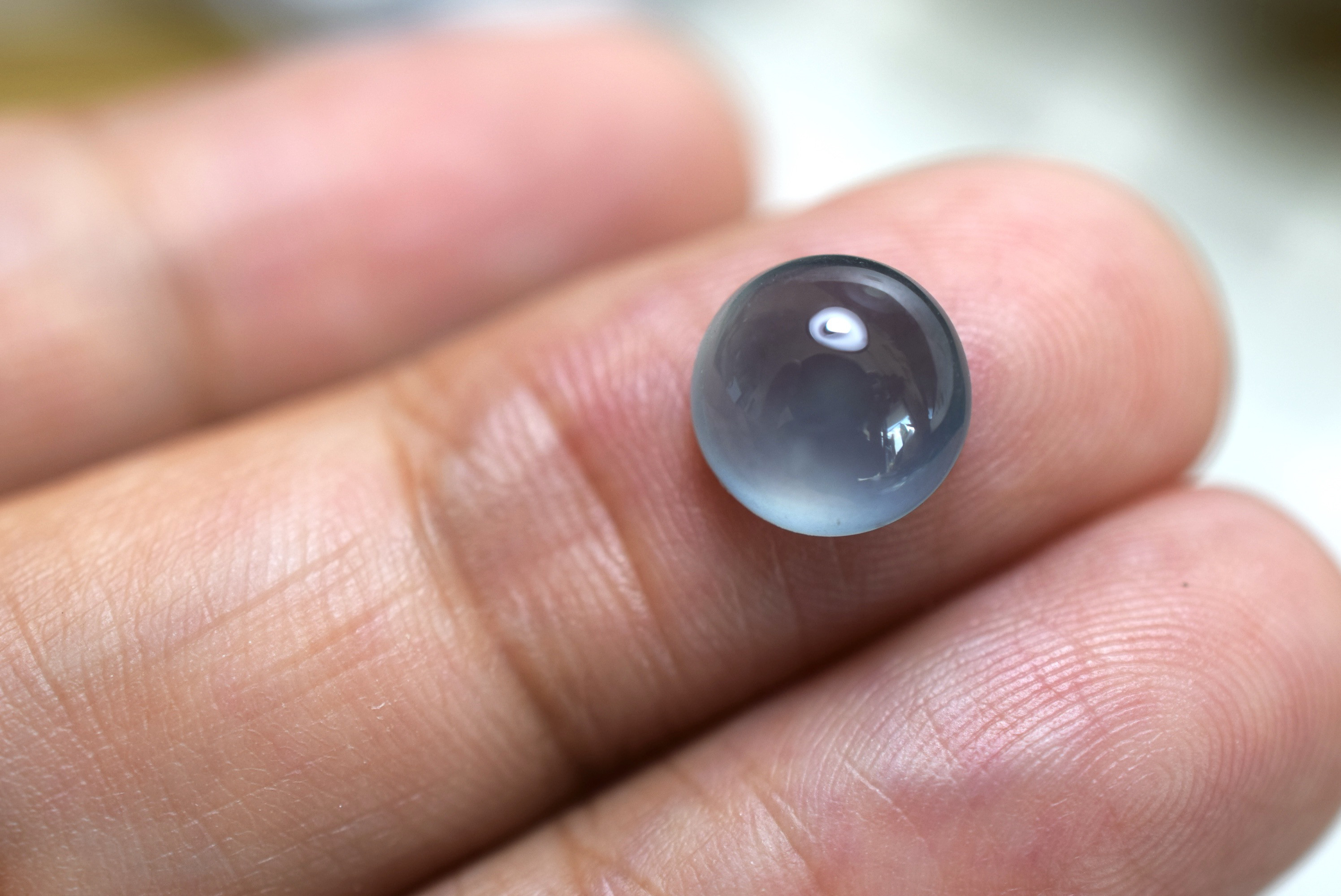 SR12-68 上品 宝石質 氷種 青色 グアテマラ産 天然 A貨 本翡翠 ルース 硬玉 ジェダイト