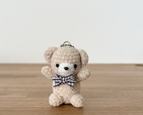 りんりん あみぐるみ くまさんのキーホルダー aa869781e69d90bbb2eb87dccd4fe9