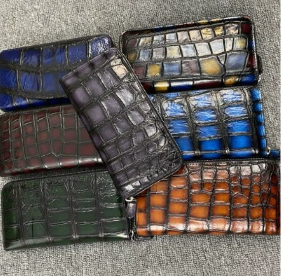 クロコダイルレザー ワニ革本革 センター取り 長財布 小銭入れ 男女兼用 プレゼント 大容量 15,620円