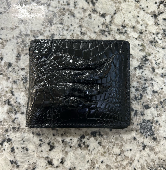 クロコダイルレザー マルチカードポケットウォレット メンズ本革ショートウォレット 二つ折り財布