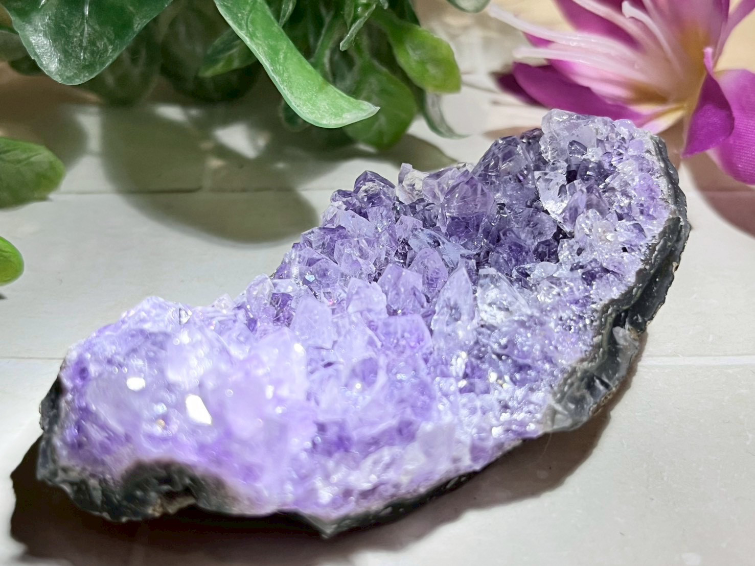 愛の守護石✨　グラデーションアメジスト　クラスター　ラフストーン　原石　紫水晶
