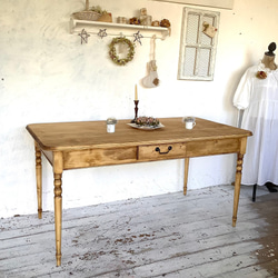 受注制作】ろくろ脚・テーブル・ダイニングテーブル・フレンチ