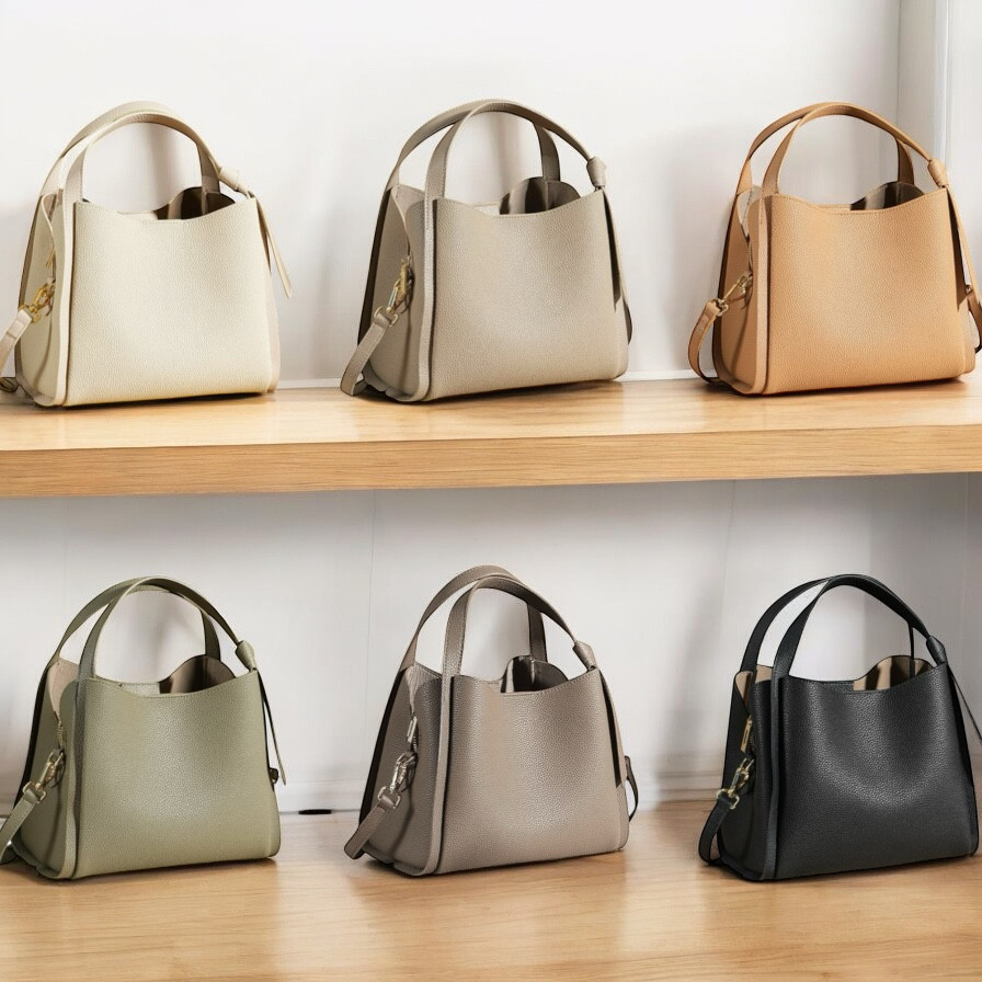 高級レザー使用 ハンドバッグ トートバッグ バッグ ショルダーバッグ レザーバッグ レザー 革