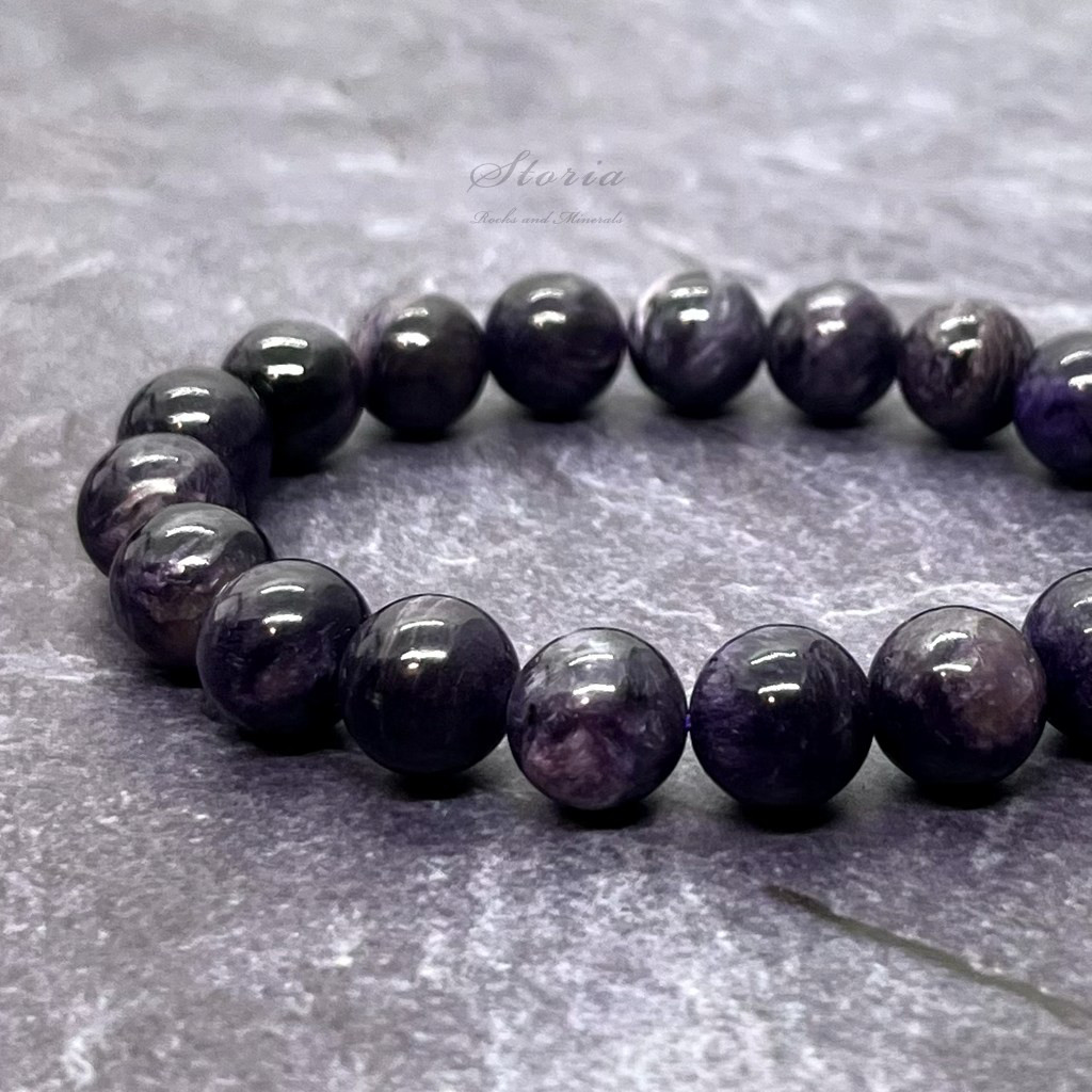 【一点もの】10.5mm サハ共和国産 チャロアイト ブレスレット