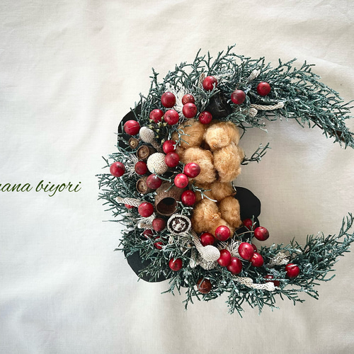 コットンリース ブラウンコットン×木の実 17cm ブラウンコットンフラワーと木の実のふわもこリース (15〜17cm) - メルカリ