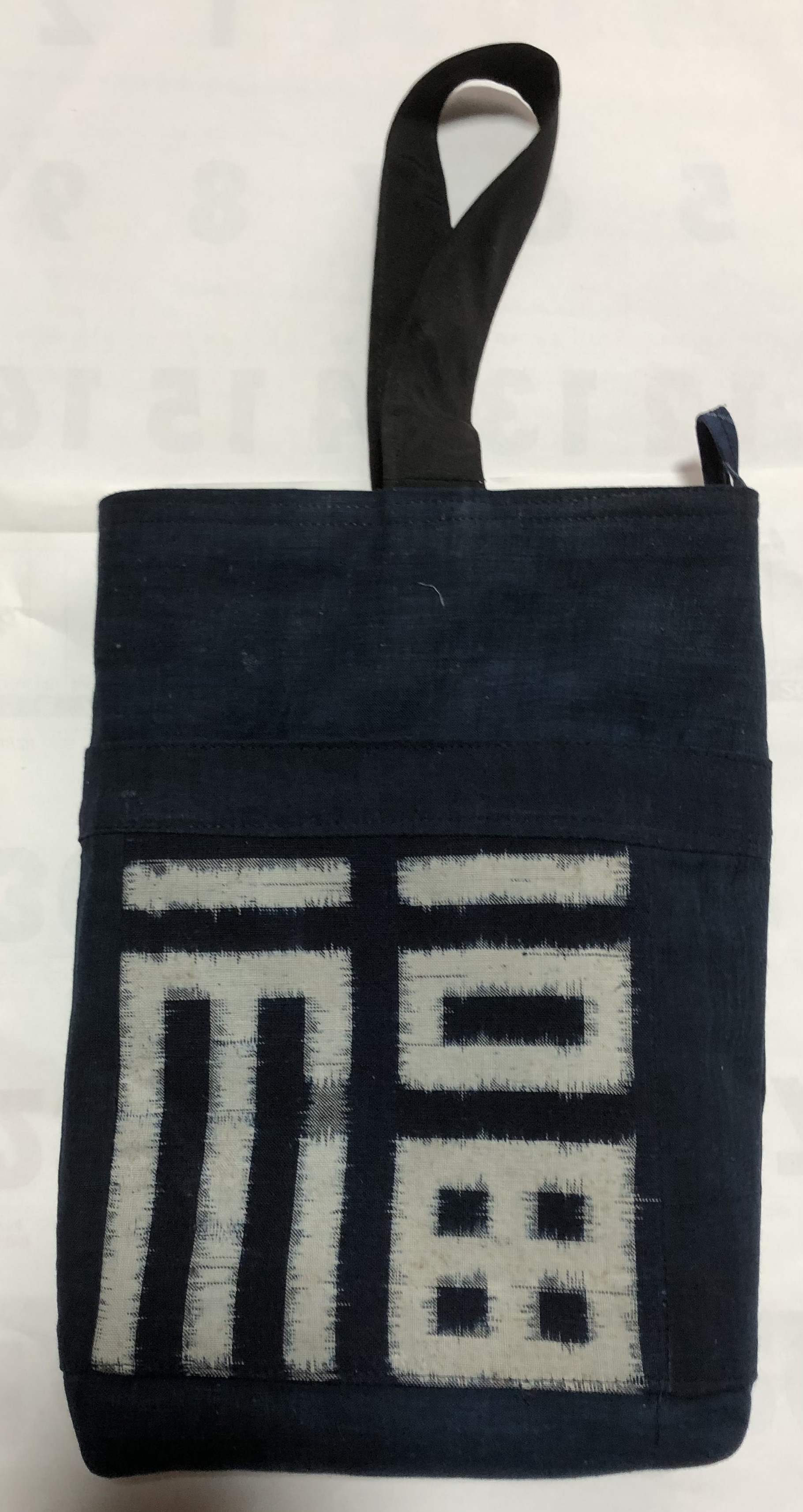 ８５３６　絵絣で作った手提げ袋