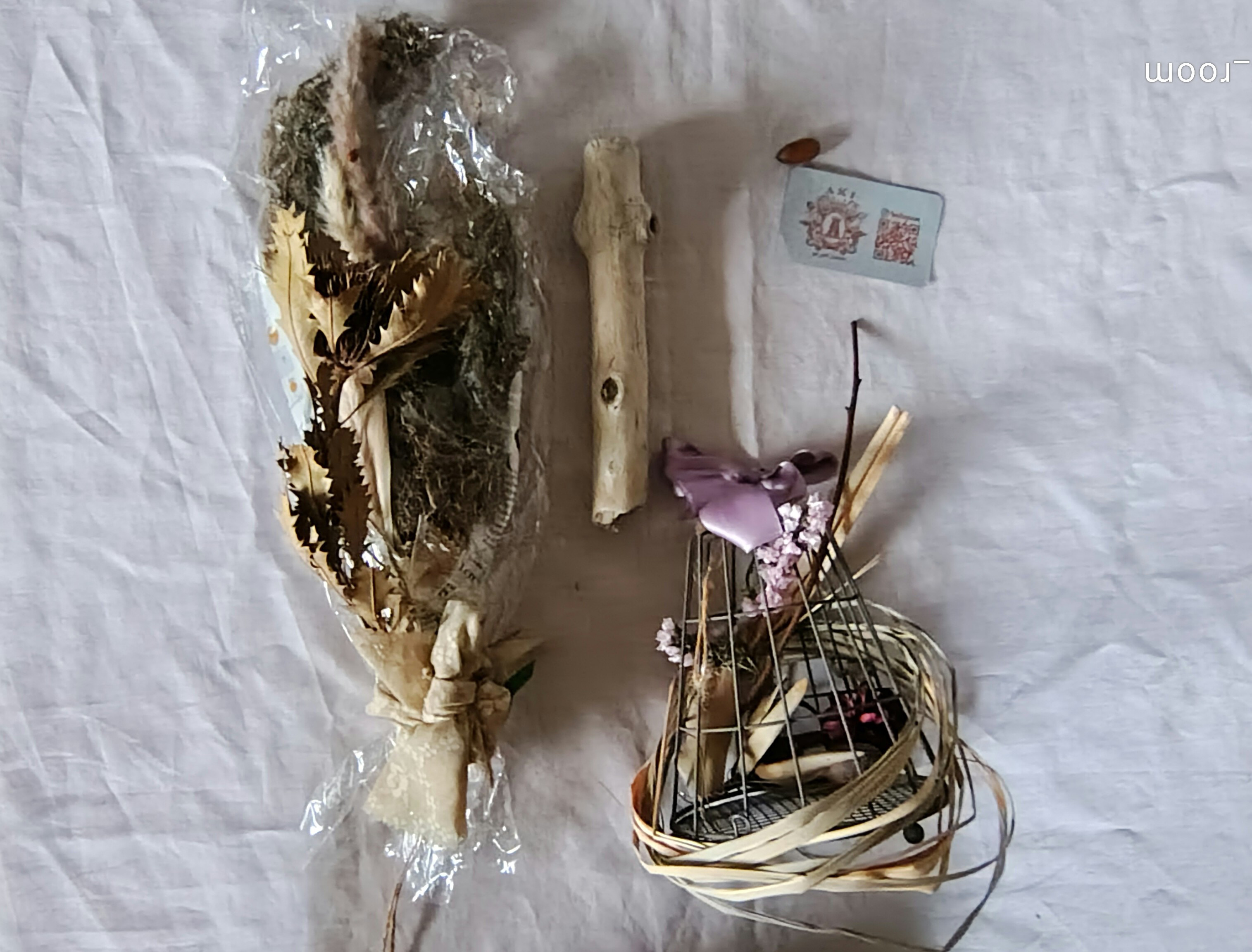 国内送料無料　冬限定2025　Creema限定新春福袋〈梅〉アレンジメント　ドライフラワー　スワッグ　流木　アイアン 4,200円