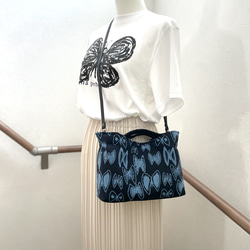 ⚮̈ミナペルホネン jungle relief シプリバッグ 巾着ショルダーバッグ