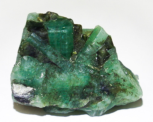 ☆エメラルド原石結晶☆22.6ct/24.7mm☆天然ベリルとマイカの共生群生