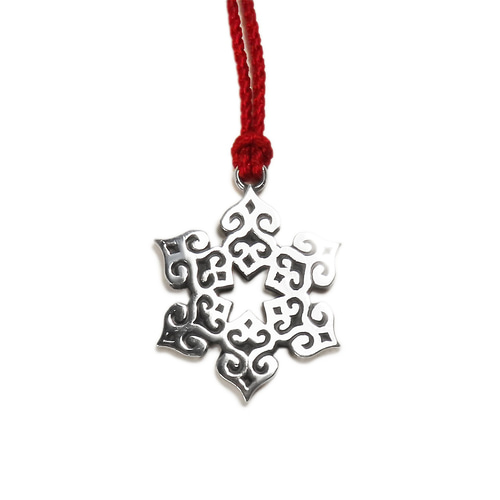 アイヌ文様 黒 根付 シルバー925 【刻印無料】 根付紐 根付け紐 根付け