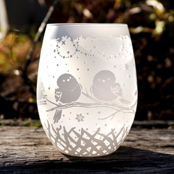 シマエナガの止まり木グラス 13枚目の画像