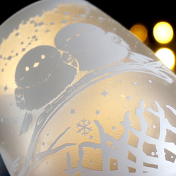 シマエナガの止まり木グラス 10枚目の画像