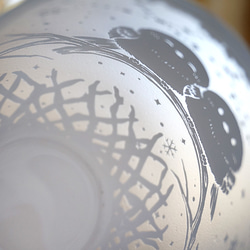 シマエナガの止まり木グラス 5枚目の画像