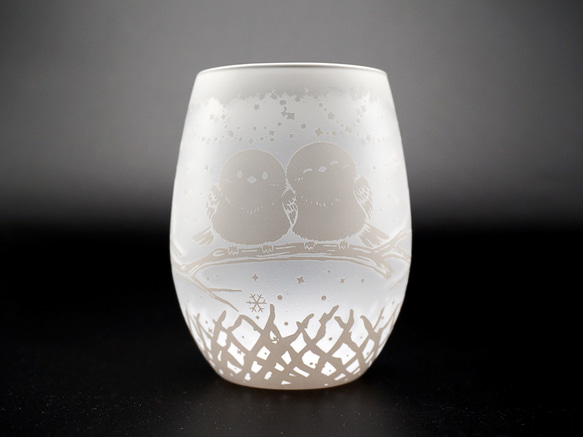 シマエナガの止まり木グラス 16枚目の画像