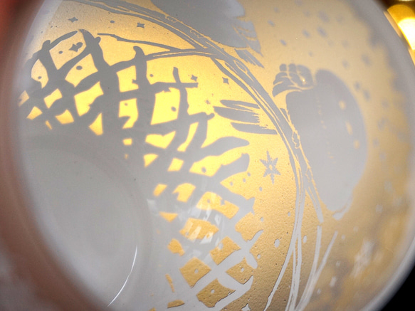 シマエナガの止まり木グラス 11枚目の画像