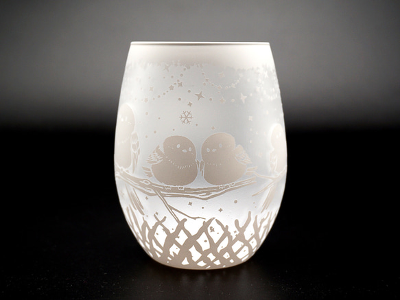 シマエナガの止まり木グラス 17枚目の画像