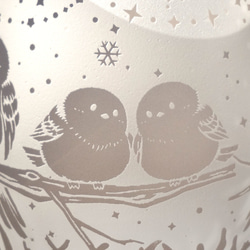 シマエナガの止まり木グラス 14枚目の画像