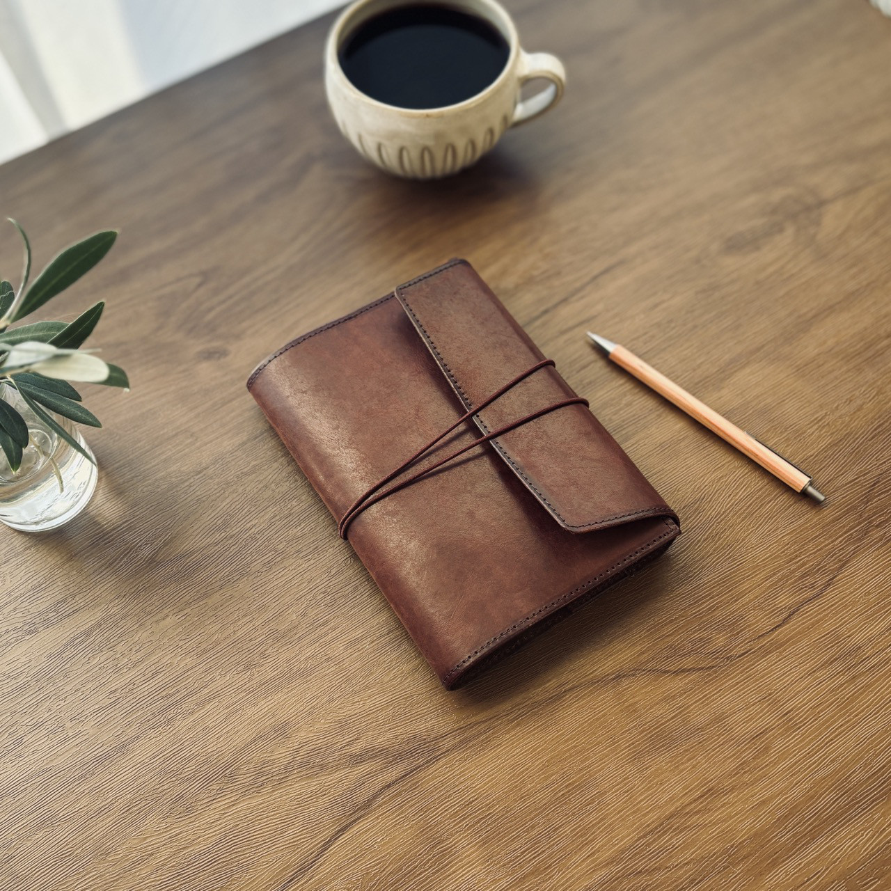 【５色展開】経年変化を楽しむ文庫本・手帳カバー＊植物タンニンなめし＊オイルレザー＊A6