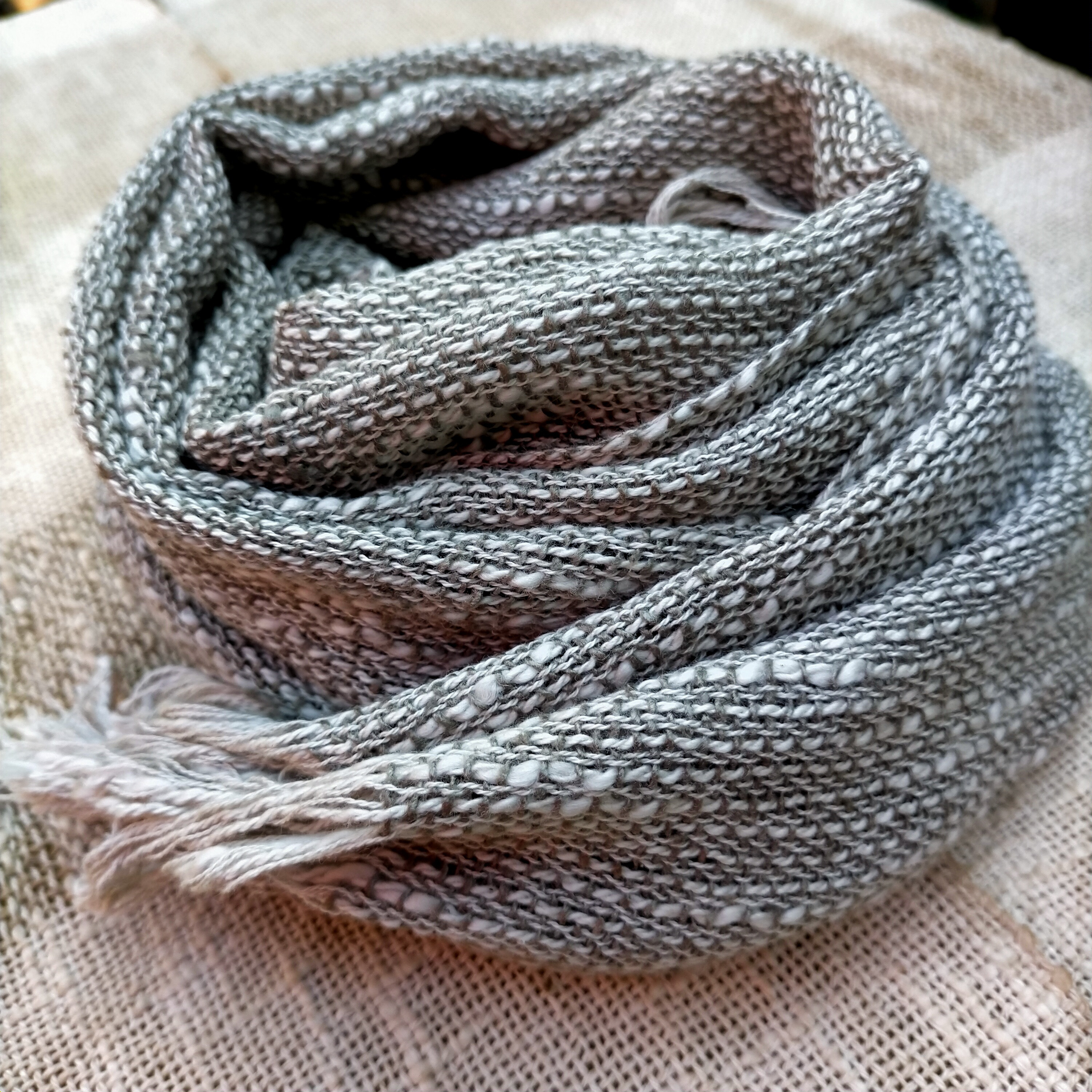 トゥルシー染めシルクコットンストール