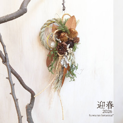 ミモザ&オクラ ドライフラワースワッグ スワッグ fu.wa.ran＊botanical