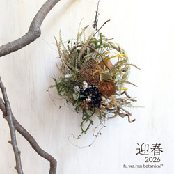 アジサイ＆ユーカリポポラス 白グレー ドライフラワーリース リース fu