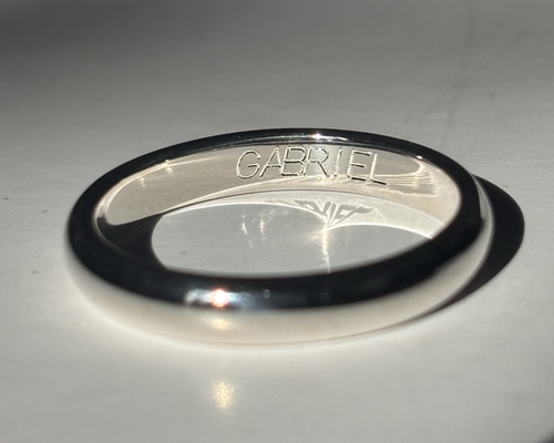 シルバー925 刻印リング【GABRIEL】〜伝達と表現のお守り〜ユニ
